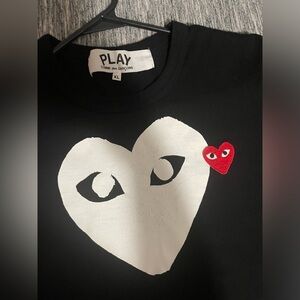Comme Des Garçons Play ❤️
Cotton Logo T-Shirt, Size XL